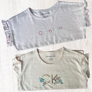 New! 2-Pack Calvin Klein Jeans Pink Tees Shirts NWOT